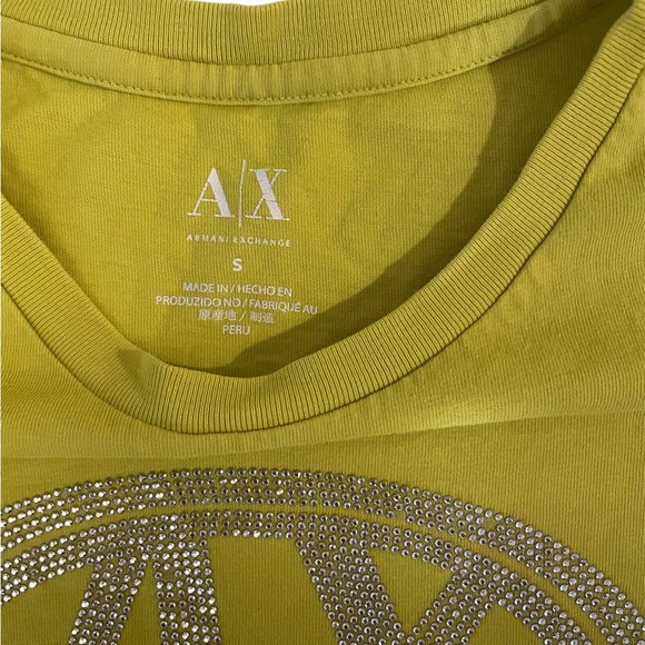 Armani Exchange small yellow top with gems - Picture 2 of 2
